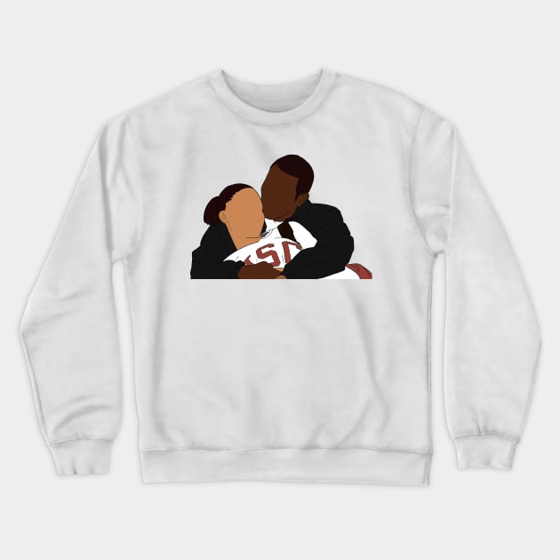 Love and Basketball Fan Art Sticker Crewneck Sweatshirt by tayelectronica